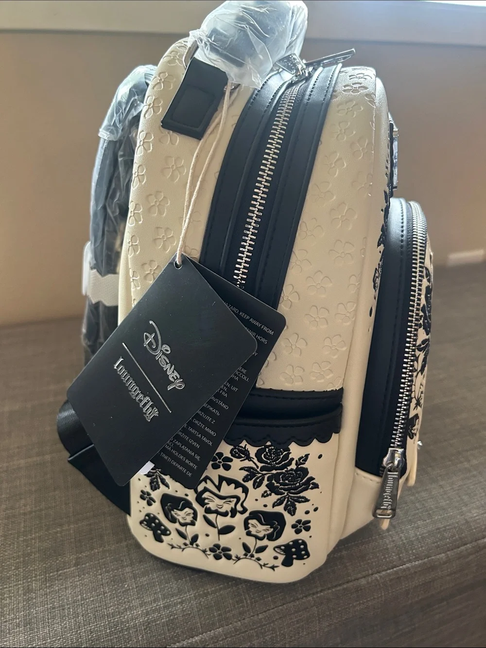 Alice in Wonderland Floral Mini Backpack